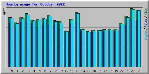 Hourly usage for October 2022