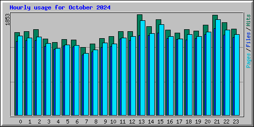 Hourly usage for October 2024